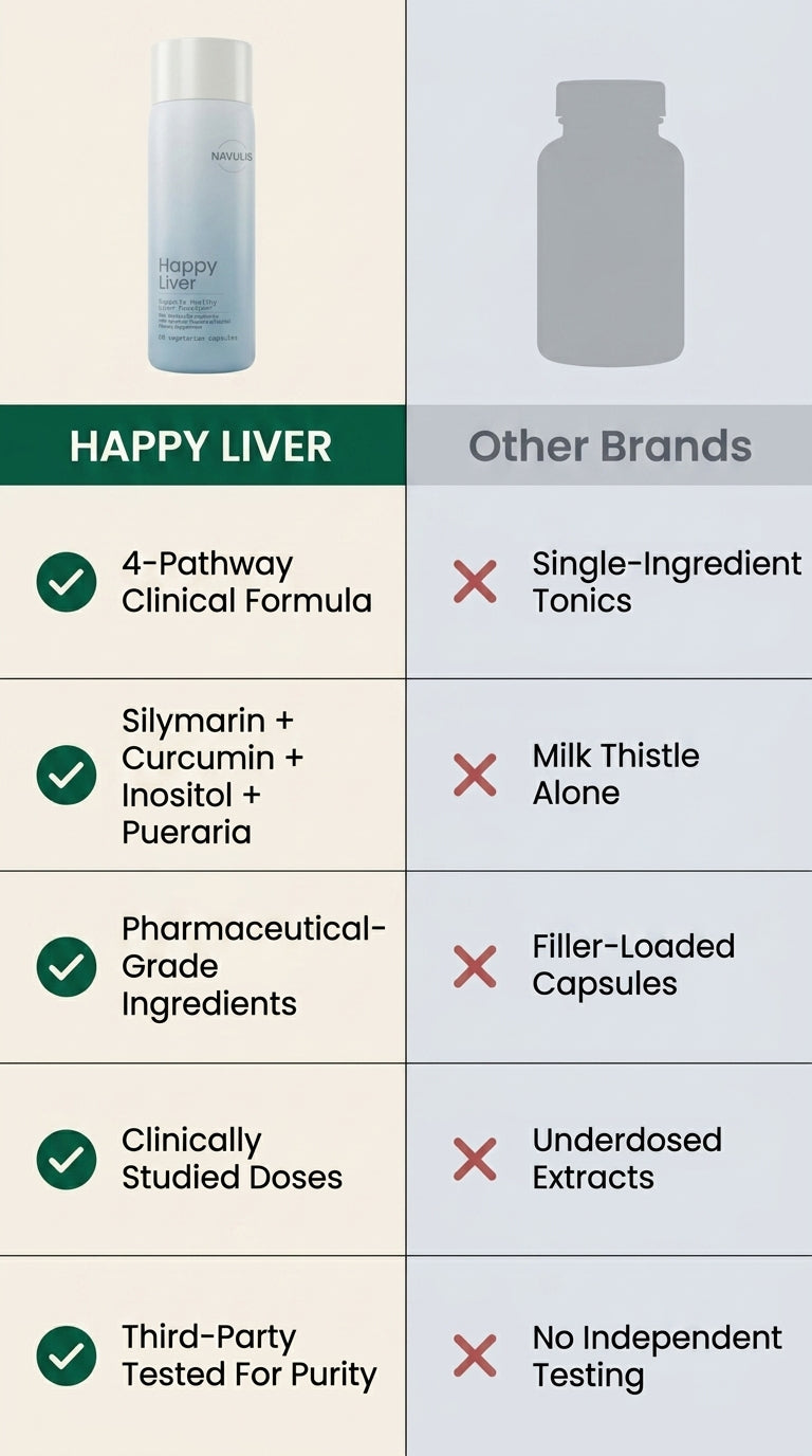 Happy Liver comparison table